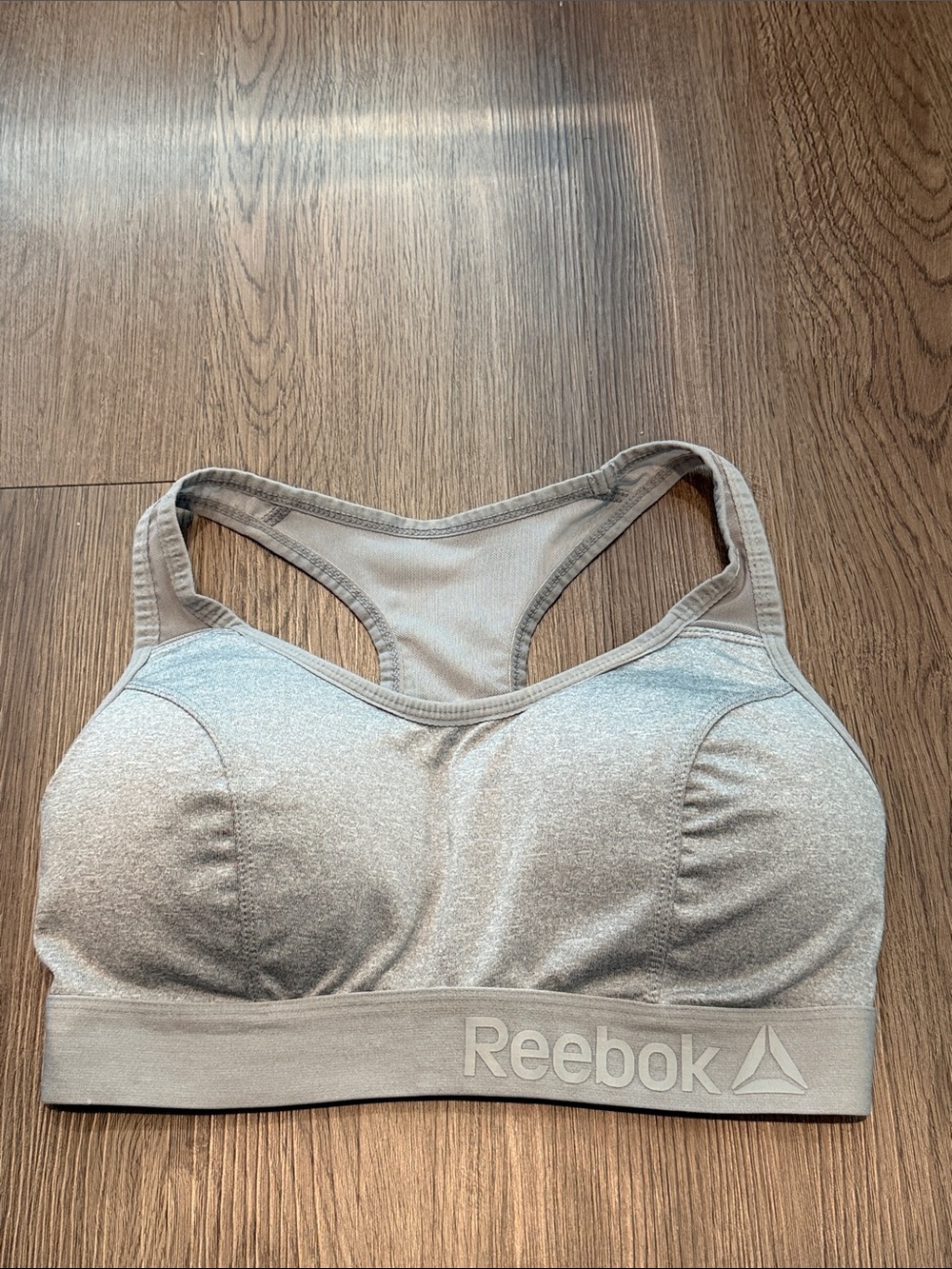 Reebok Light Gray Racerback Sports Bra